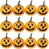GLOBAL BOX ハロウィン ミニ かぼちゃ 飾り 飾り付け 置物 装飾 (オレンジ16個セット)