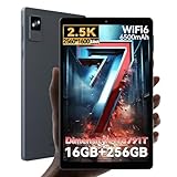 【Dimensity 7050 Android 15】Headwolf FPad7 タブレット 8インチ タブレットSIMフリー、MT8791T Widevine L1、2560x1600解像度 16(8+8拡張)GB LPDDR5 256GB UFS 3.1、6軸ジャイロ 6500mAh PD18W急速充電、8MP/16MP 4G通信 WiFi6 BT5.2、顔認識ワイヤレス投影+GPS
