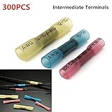 300pcs awg intermediate terminals heat shrink tubing insulated