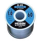 ホーザン(HOZAN) ハンダ スズ60% 鉛40%  重量1000ｇ 長さ172ｍ 線径1.0ｍｍΦ H-42-3720