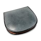 K ray 小銭入れ コインケース メンズ 革 ブライドルレザー コンパクト財布 本革 小銭ケース ブラック