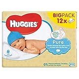 ハギーズ純粋な赤ちゃんが12パックのX 56Sを払拭 (Huggies) (x6) - Huggies Pure Baby Wipes 12 Pack x 56s (Pack of 6) [並行輸入品