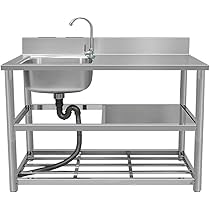 2月末までの特価‼️厨房作業台(シンク付き) 51Zu7QYj9nS.jpg_BO30,255,255,