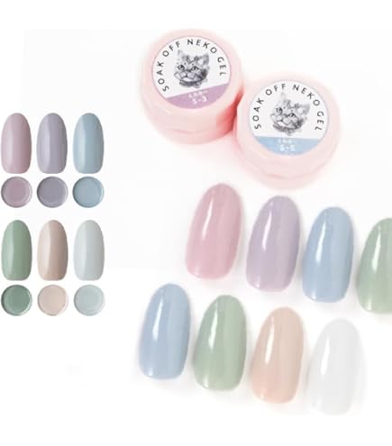 Amazon | 【8色セット】ジェルネイル ネコジェル ニュアンスダスティー
