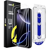 WSKEN iPhone 17e/iPhone 16e ガラスフィルム 2枚セット 自動除塵 ガイド枠付き 簡単貼り付け 高透過率 露出オーバー防止 軍用級保護 航空宇宙ガラス 指紋防止 いPhone 16e/いPhone 17e保護フィルム