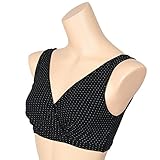 ローズマダム ママブラ 綿100％ 授乳ハーフトップ クロスオープンタイプ ブラック M 112-2602-02