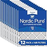 Nordic Pure merv12 AC炉エアフィルタ、12のボックス 20x25x1 20x25x1M12-12 1
