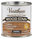 ラストオレウム262033 1 / 2 Pint Varathane Fast Dry Woodステイン、Goldenマホガニー
