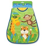 ステファンジョセフ,Stephen Joseph 18ヵ月以上対象 男の子用かわいすぎるアニマルサファリポケット付きお食事用エプロン [並行輸入品]