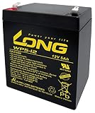 ロング (KUNG LONG BATTERIES) 産業用鉛蓄電池 (12V-5Ah) NP5-12/互換 (標準系) WP5-12