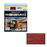 アサヒペン 水性高耐久2液ウレタンニス マホガニー 300gセット