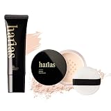 HARIAS ハリアス (公式) メイクセット (ベージュ, パウダー×下地)