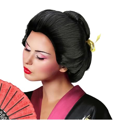 Amazon.co.jp: 日本髪 花魁(おいらん)かつら ・ 立兵庫(たてひょうご
