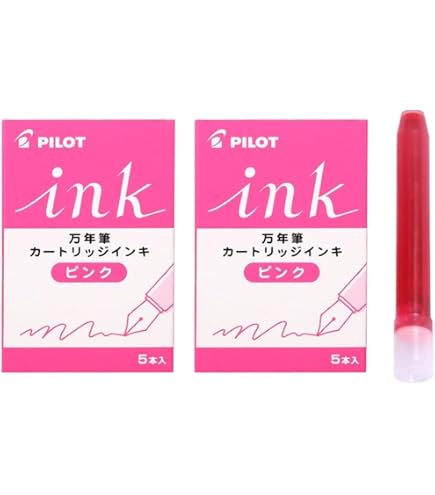 Amazon | パイロット 万年筆カートリッジ ink ピンク 5本入×10個