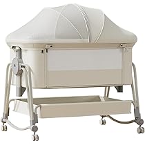 よこ　ベビーベット型展示什器2台 Amazon.co.jp: ベビーベッドの横にあるベビーベッド、双子用