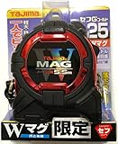 タジマ CWM3S2555CP2017 セフG3ゴールドダブルマグ25 コンベックス 限定色 Tajima (メタルレッド)