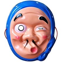 Amazon | お面 おかめ 約H23cm / ドジョウ掬い 縁日 盆踊り 一発
