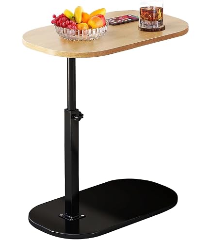 Amazon.co.jp: Side Table, Rising Type, Bedside Table, Rotating