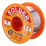 0.8mm 50gロジンコアはんだ63/37スズ鉛はんだ溶接ワイヤーリール