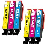 サツマイモ インク SAT-3CL (2C/2M/2Y) 6本セット エプソン用 互換インクカートリッジ適合プリンター:EP712A EP713A EP714A EP715A EP716A EP812A EP813A EP814A EP815A EP816A 大容量タイプ IC-チップ付き 残量検知対応 コスト削減