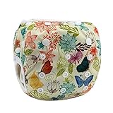 Tangda Baby Infant Adjustable 3 Size Reusable Swimming Nappy Diaper Pants Washable Nappies Floral by