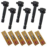 ［エムズ部品］ イグニッションコイル & スパークプラグ 6本セットライフ JC1 JC2 アクティ HA8 HA9 バモス HM1 HM2 ゼスト ゼストスパーク JE1 JE2 イグニッションコイル & NGKプラグ BKR6E-8S ng61 IC61p
