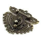 SODIAL(R) 81mmx74.5mmビンテージスタイルのボックス　スーツケース　ロック　フック　ラッチ