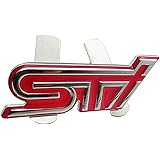スバルレガシィフォレスターアウトバックインプレッサSTI用カースタイリング新3DメタルSTIフロントグリルステッカーエンブレムバッジ