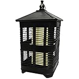 Garden Meadow R801W Solar Zen Square Birdcage with White Light, 20-Inch [並行輸入品]