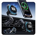 ESR OmniLock Qi2.2認証 25W充電 magsafe 車載ホルダー【冷却機能付き CryoBoost搭載】2025新登場 qi2 充電器 25w 高速充電 改良クリップ 損傷防止ロック スマホホルダー 車 スマホ冷却 360°回転可能 自由調節 車載スマホホルダー 高級合金素材 安定