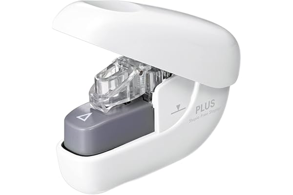 プラス 針なしホッチキス ペーパークリンチ ホワイト SL-106NB 31-122