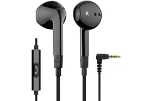 LUDOS FEROX Wired Earbuds in-Ear Headphones, Earphones with Microphone, 5 Years Warranty, Noise Isolation Corded for 3.5mm Ja