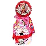 おむつケーキ オムツケーキ ミッキー ミニー ディズニー 出産祝い 新生児 ダイバーケーキ おむつ 紙おむつ タオル パンパース ギフト 贈り物 (ミニーちゃん)