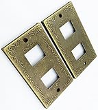 コンセントカバー お 洒落 な インテリア 雑貨 口数 各種 あり (アンティーク 2 口 用 ２個 )