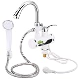 ホット湯沸かし器温水器浴シャワー大きな曲げであるインスタント湯の蛇口 EU PLUG