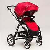 (ヘラサ)Herasa　両対面ベビーカー　ハイシート　ベビーバギー　折りたたみ　振動・吸収　通気性よい　UVカット「対象月齢：0ヶ月～36ヶ月」 (1)