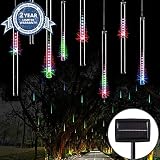 Lipoint ソーラーストリングライト LEDツララスティックライト イルミネーション 流星雨 240LED 50CM 8本セット 防水 建築、ツリー、クリスマス装飾用(カラー)