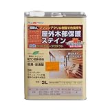アトムハウスペイント 水性ウッドエバープロテクト(耐久ステイン) 3L ライトオーク