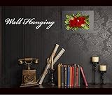 プリザーブドフラワー フレームアレンジ 高級 (レッド)