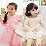 春子供ワンピースキッズワンピースキッズチュニック長袖ワンピプリンセンスドレスウエストリボン付全2色 90cm 100cm 110cm 120cm 130cm 130,beige