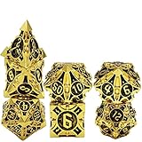 ダイス サイコロ多面体ダイス7個 亜鉛合金メタルDungeons and Dragons DND TRPG MTGダイステーブルゲーム用 D20 D12 D10 D8 D6 D6
