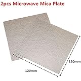 2pcs 120 x 120ミリ電子レンジMicaプレート電子レンジ一般的なアクセサリー