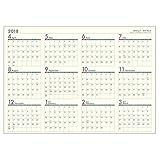 ユナイテッドビーズ カレンダー 2018年 4月始まり 壁掛け B3 書込みポスター C CL184-POC-B3
