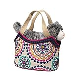DC - Gray Cat Navy Boho Sassy Pet Sak 標準 2176
