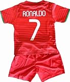 2014 Cristiano RonaldoポルトガルホームサッカーKids Jersey & Short