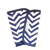 Esmeralda（エスメラルダ）サッキングパッド シェブロンブルー 抱っこひも用 ベビーキャリア エルゴ アダプト クールエアー よだれパッド よだれカバー ベルトカバー 肩パッド 【日本製】