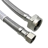 LASCO 10-0717 Braided Stainless Steel Toilet Supply Line with 7/16-Inch Compression and Ballcock by 