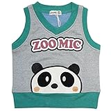 2016年 春物 ZOOMIC ズーミック 裏毛 パイルアップリケ ベスト グレー◇90cm