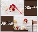 プリザーブドフラワー 2way 壁掛けレース (レッド)