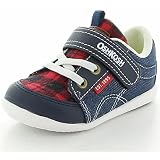 ベビーシューズ 男の子 子ども OSHKOSH オシュコシュ スニーカー チェック柄 子供靴 12.0-14.5cm スウェット デニム 幼児 男児 カジュアル ムーンスター moonstar/OSK